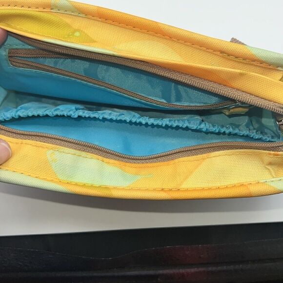 PO CAMPO Yellow Six Corners Wristlet Bicycle Stroller Clip Bag - Picture 5 of 6